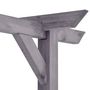 Voir la diapositive 4 : VIDAXL Pergola de jardin Gris 400x40x205 cm Bois de pin impregne