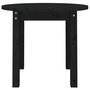 Voir la diapositive 5 : VIDAXL Table basse Noir Ø 55x45 cm Bois massif de pin