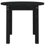 Voir la diapositive 5 : VIDAXL Table basse Noir Ø 55x45 cm Bois massif de pin