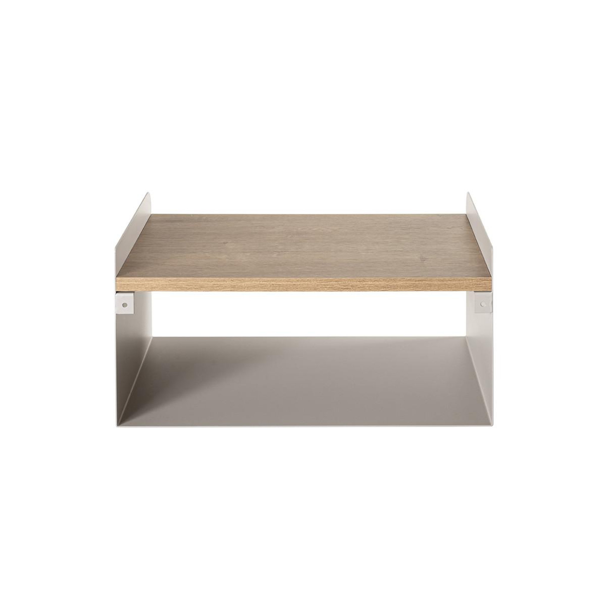 Voir la diapositive 5 : Paris Prix Étagère murale 2 niveaux  korfu  40cm gris & chêne