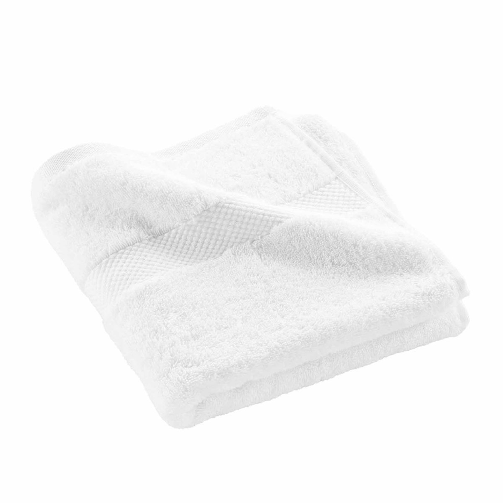 Douceur d'Intérieur Serviette de Toilette  Elegance  50x90cm Blanc