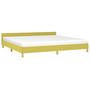 Voir la diapositive 3 : VIDAXL Cadre de lit sans matelas vert 200x200 cm tissu