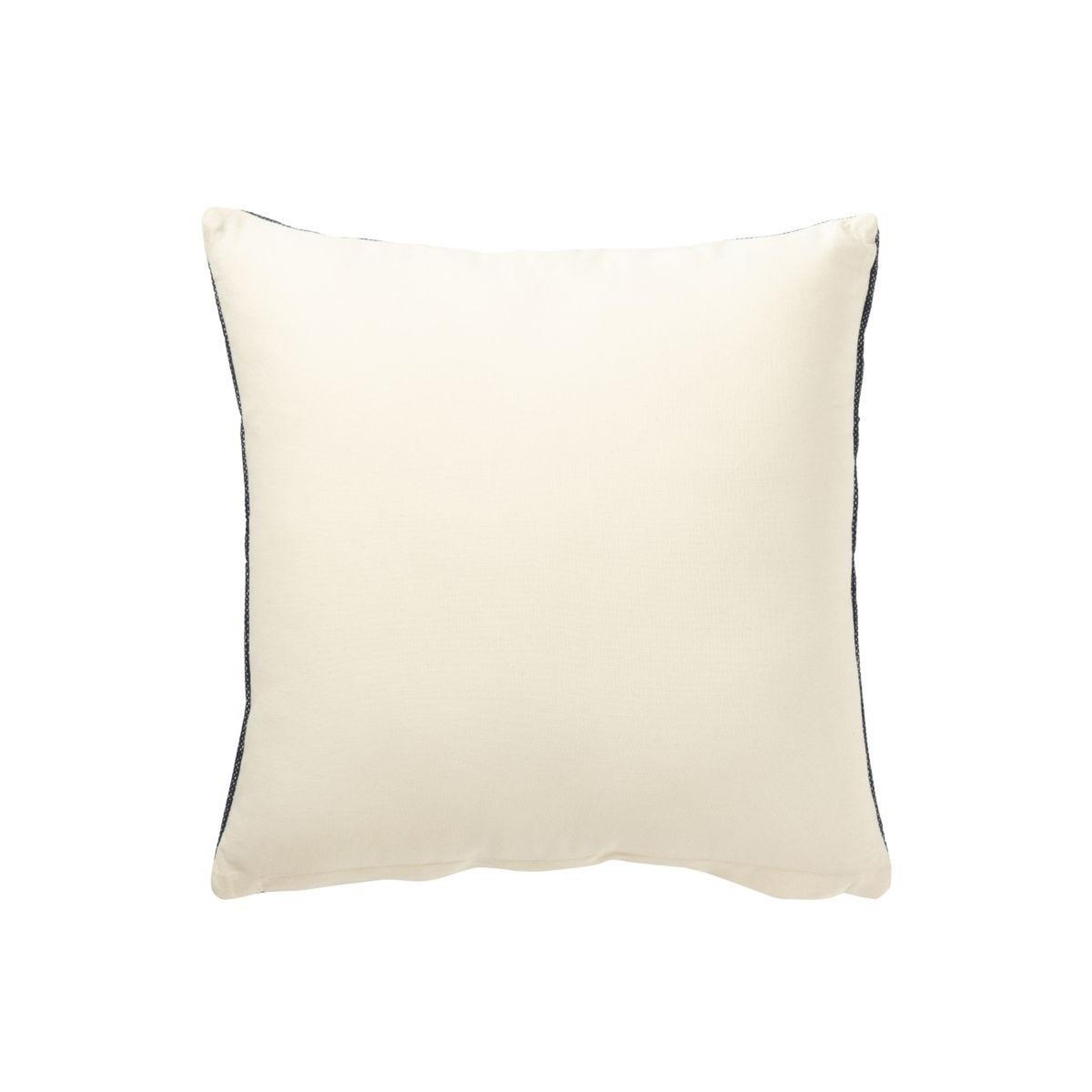 Voir la diapositive 3 : J-LINE Coussin déco en coton  ethique  45x45cm bleu foncé