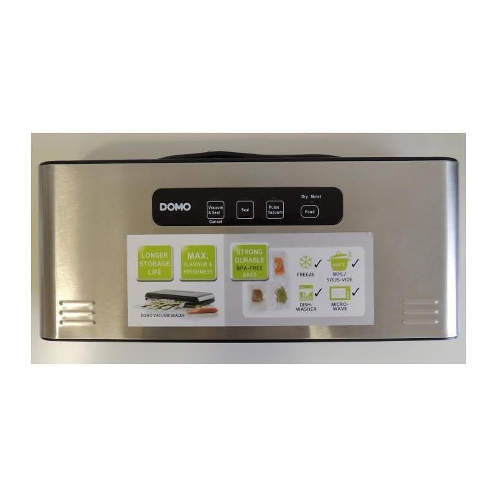 Voir la diapositive 4 : Domo DOMO DO327L Soudeuse sous vide avec 20 sacs inclus