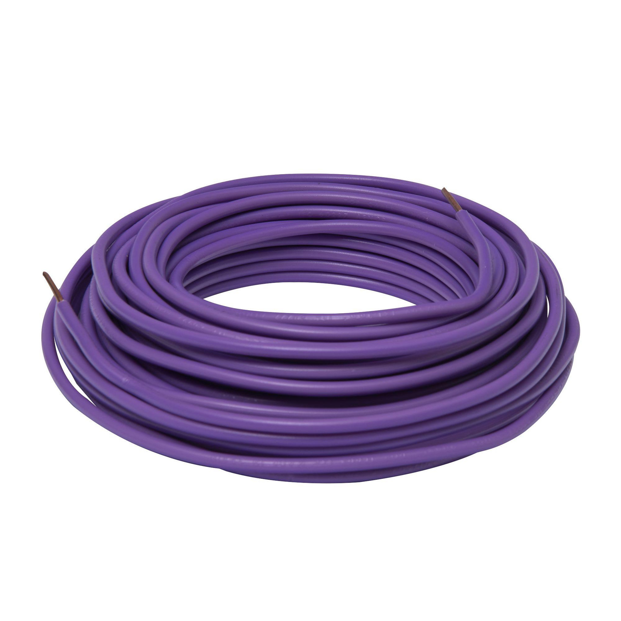 ZENITECH Câble électrique HO7V-U 1,5 mm2 violet 10 m