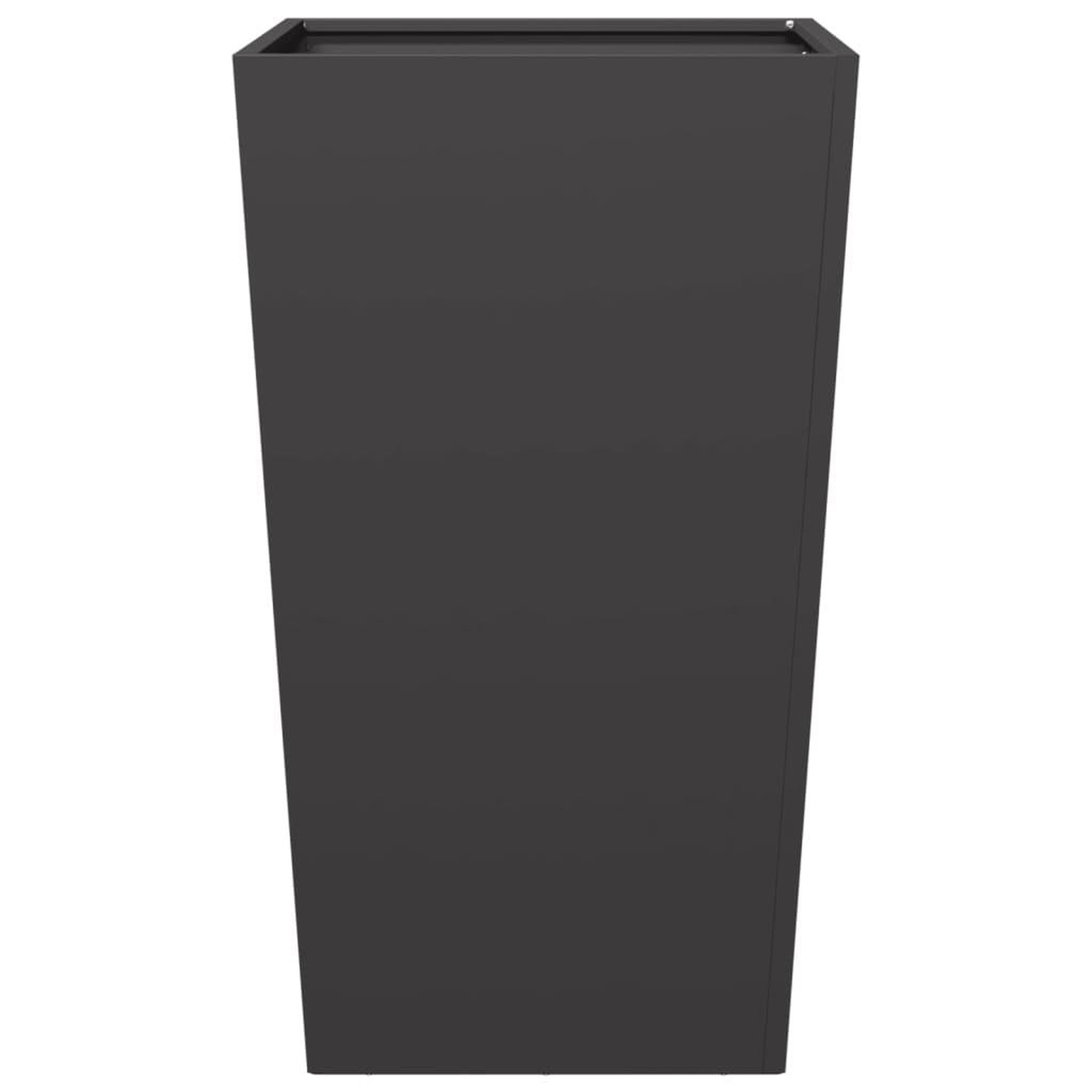 Voir la diapositive 4 : VIDAXL Jardiniere noir 45x45x75 cm acier