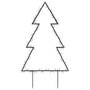 Voir la diapositive 5 : VIDAXL Décoration lumineuse arbre de Noël avec piquets 115 LED 90 cm