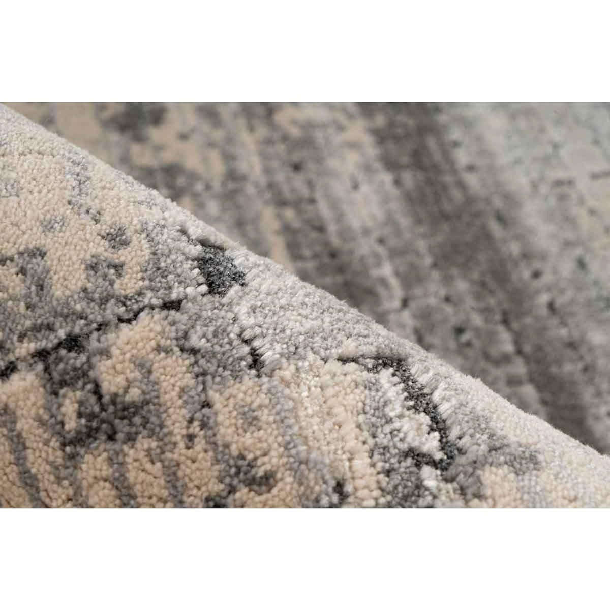 Paris Prix Tapis Tissé à Poils Ras Vintage  Adeon  Gris