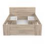 Voir la diapositive 2 : Demeyere DEMEYERE Lit adulte 140 x 190 cm - Chene Kronberg - Oxygene
