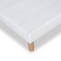 Voir la diapositive 5 : BELLECOUR BELLECOUR LITERIE | Sommier tapissier CONSTANTINE | Epaisseur 18 cm | Blanc (pieds non inclus)