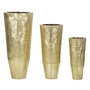 Voir la diapositive 1 : Paris Prix Lot de 3 Vases en Métal  Goldely  114cm Or
