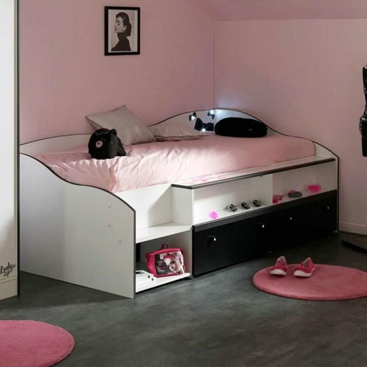 Paris Prix Lit Enfant Combiné 90x190cm  Cambridge  Blanc