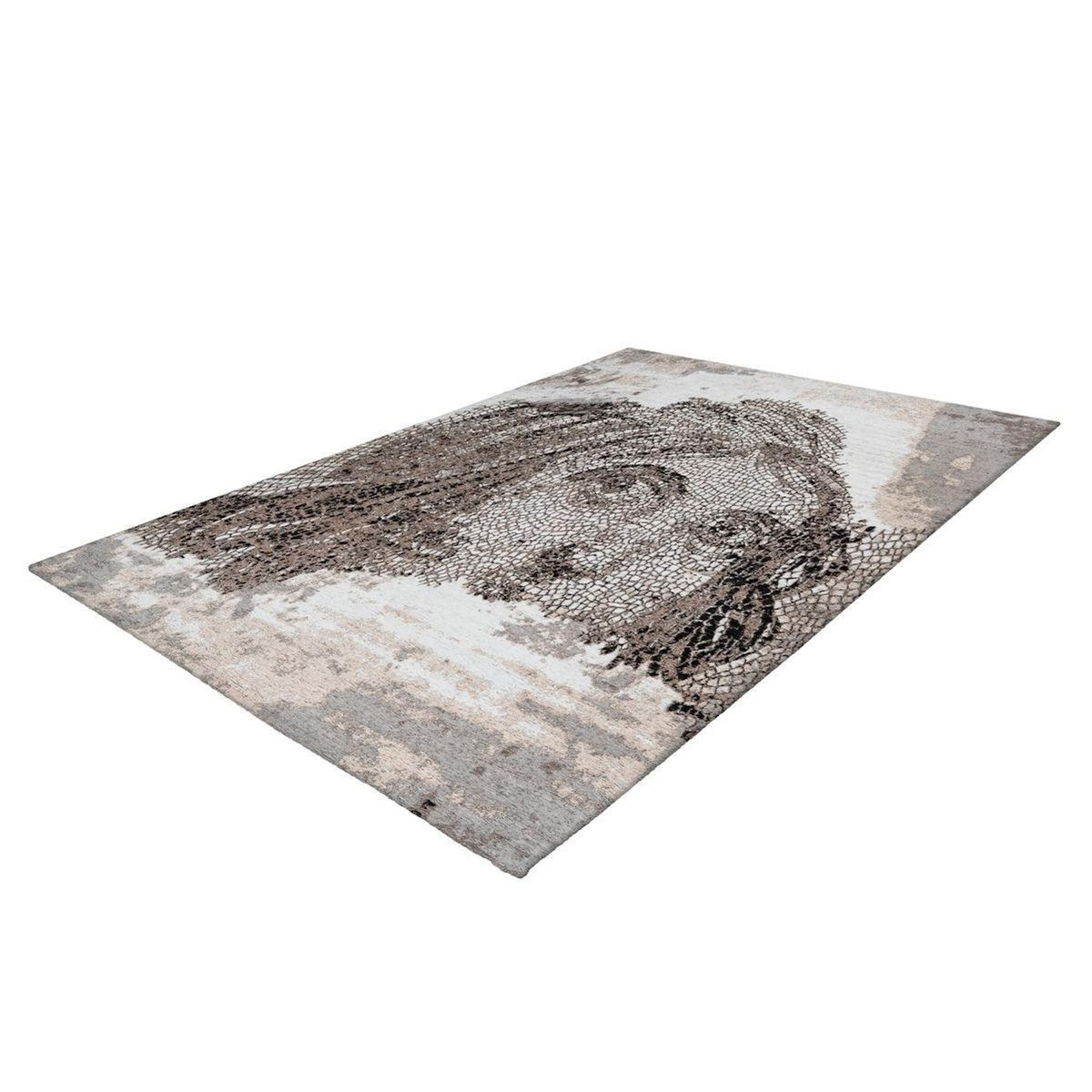 Paris Prix Tapis Vintage à Poils Courts  Iglesia  Taupe