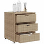 Voir la diapositive 5 : VIDAXL Armoire de rangement de jardin beige 55x59x69 cm resine tressee