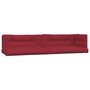 Voir la diapositive 2 : VIDAXL Coussins de palette lot de 5 rouge bordeaux tissu