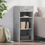 VIDAXL Buffet gris beton 40x42,5x93 cm bois d'ingenierie