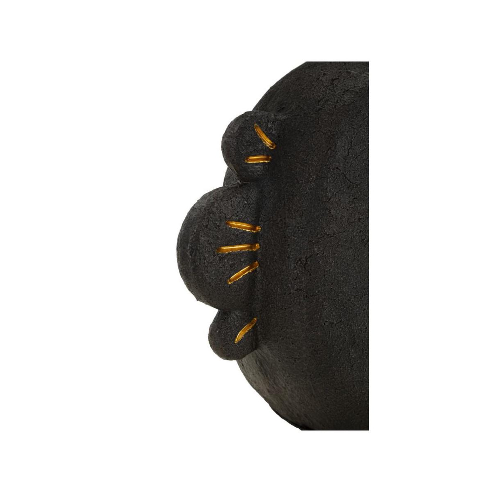 Voir la diapositive 4 : Paris Prix Lampe à poser en résine  tribal  39cm marron