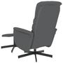 Voir la diapositive 5 : VIDAXL Fauteuil inclinable de massage avec repose-pied gris similicuir