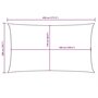 Voir la diapositive 6 : VIDAXL Voile de parasol tissu oxford rectangulaire 2x4,5 m creme