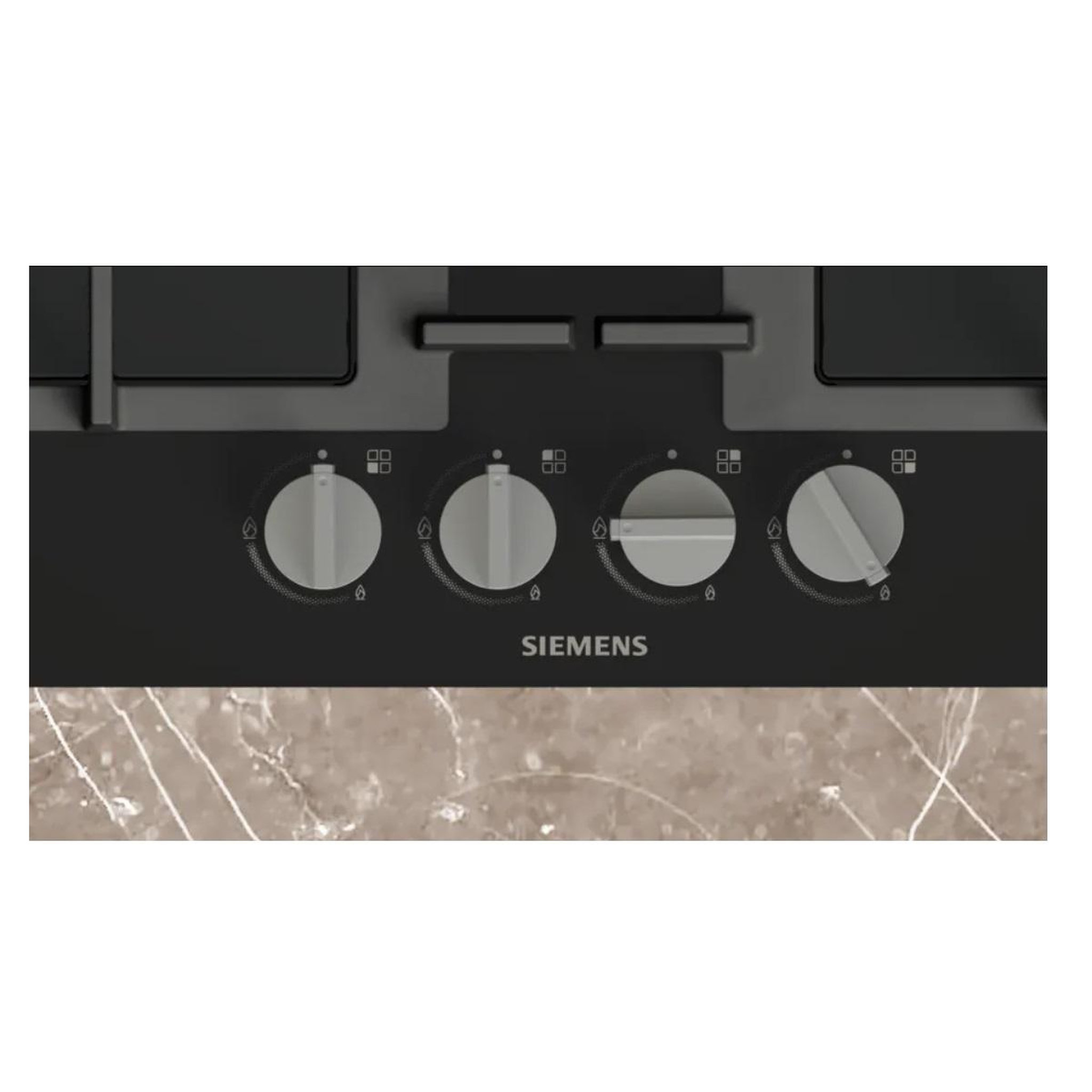Voir la diapositive 2 : Siemens Table de cuisson gaz 59cm 7800w noir - en6b6hk40