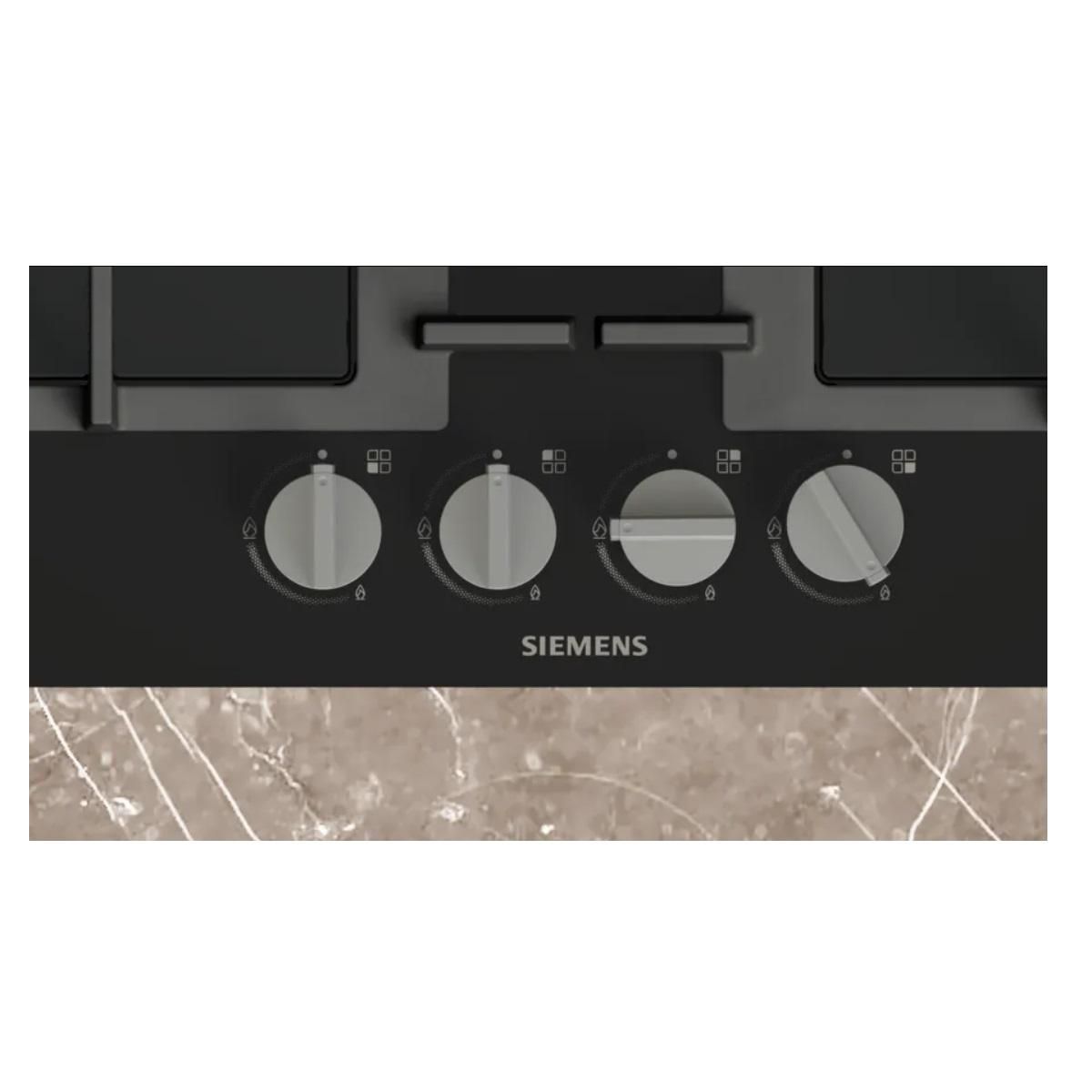 Siemens Table de cuisson gaz 59cm 7800w noir - EN6B6HK40