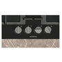 Voir la diapositive 2 : Siemens Table de cuisson gaz 59cm 7800w noir - EN6B6HK40
