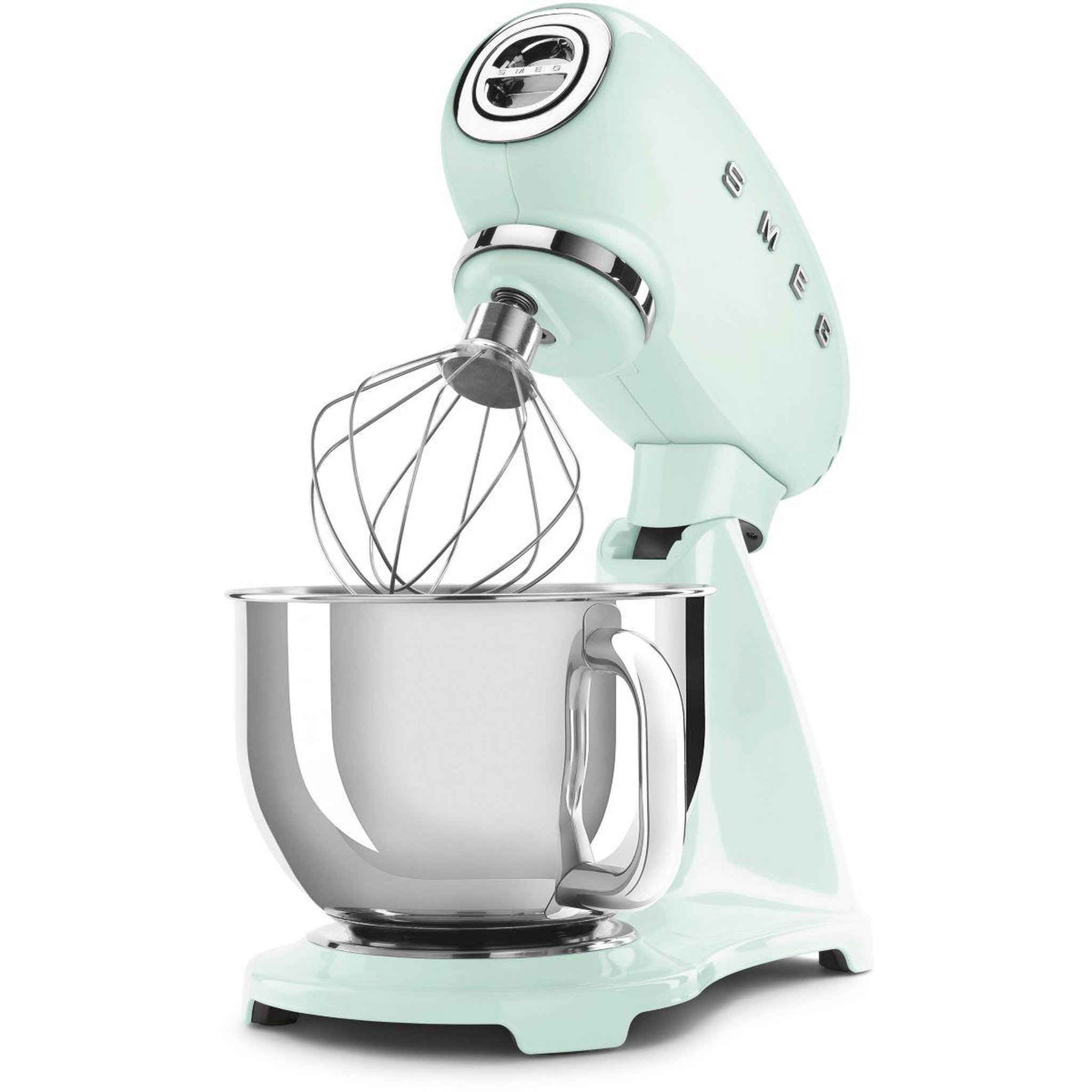Voir la diapositive 3 : SMEG Robot pâtissier SMF03PGEU vert d'eau