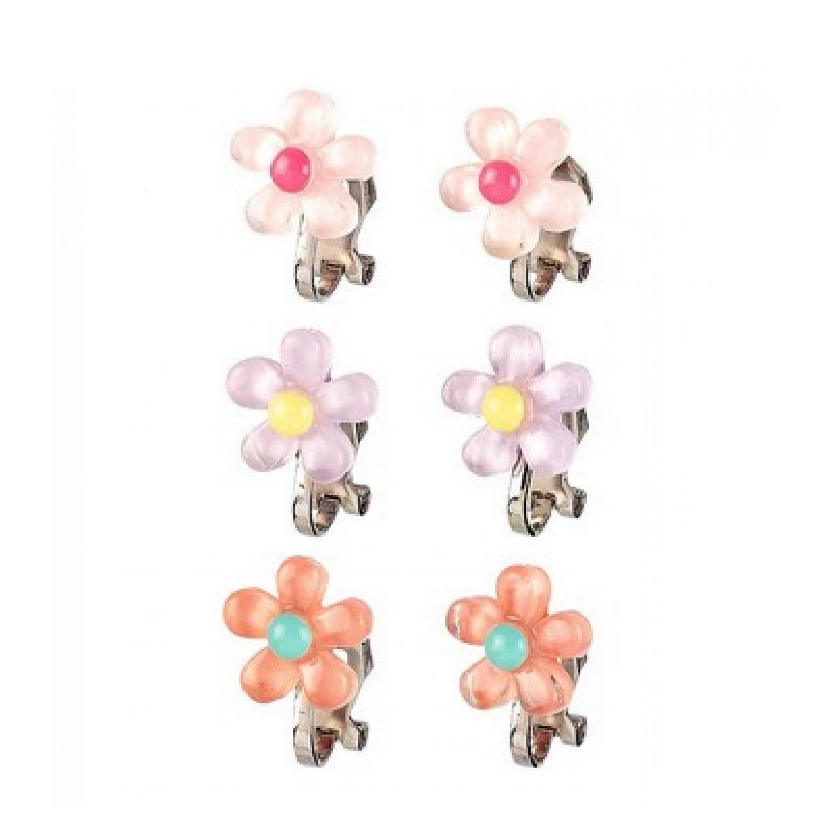SOUZA Boucles d oreilles a clips Fleur - 3 pairs