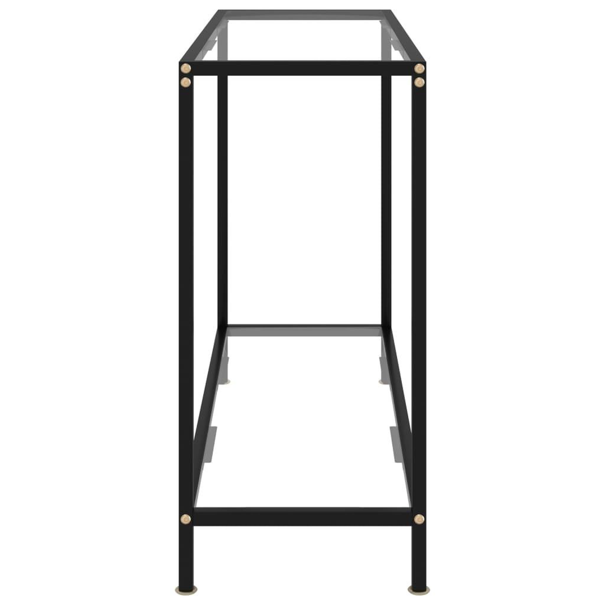 Voir la diapositive 3 : VIDAXL Table console Transparent 100x35x75 cm Verre trempe