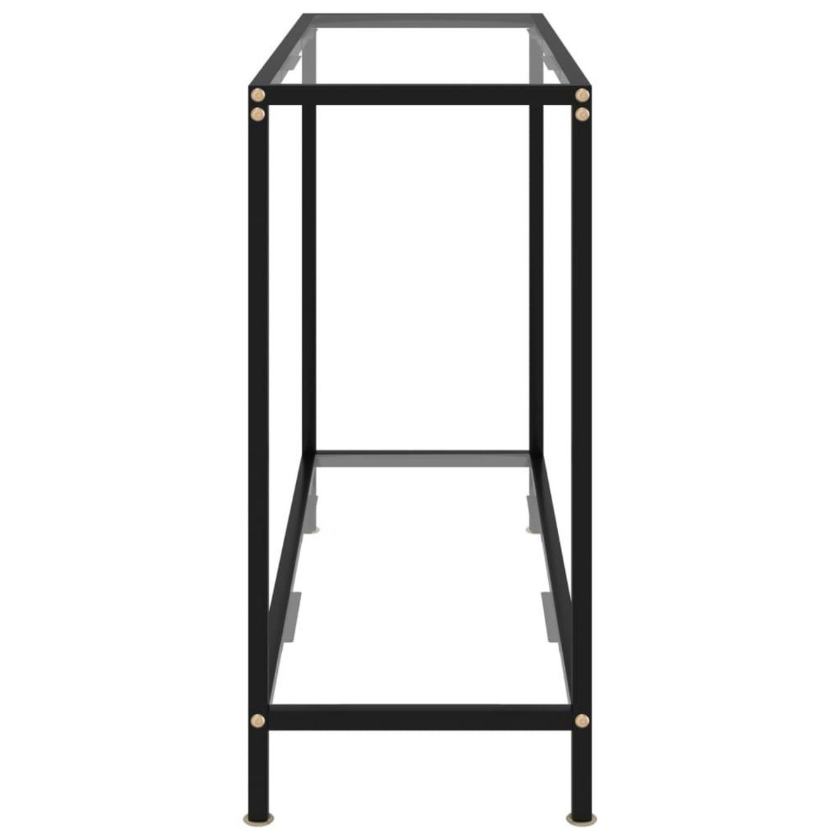 VIDAXL Table console Transparent 100x35x75 cm Verre trempe