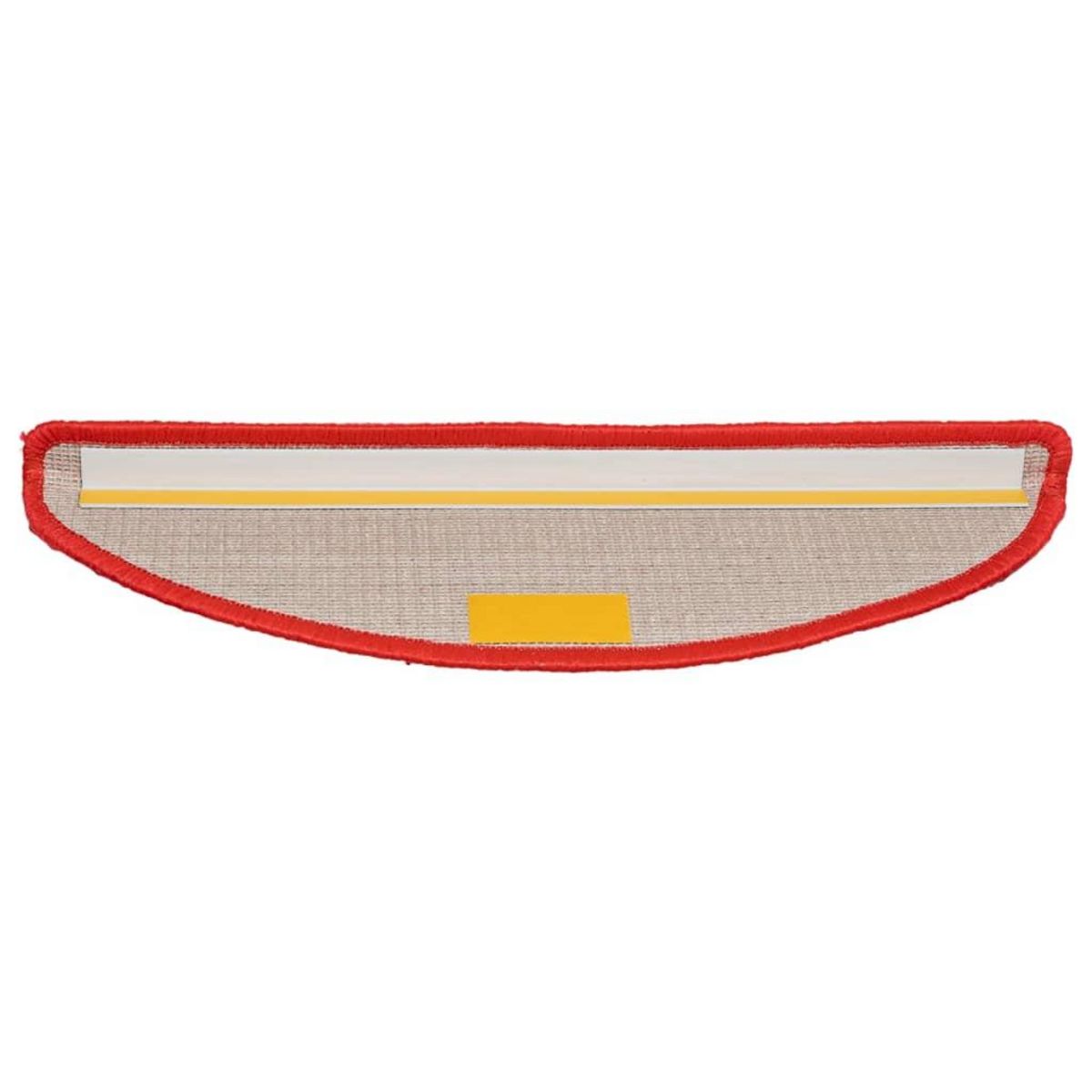 VIDAXL Tapis d'escalier 10 pcs 56x17x3 cm Rouge