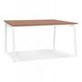 Voir la diapositive 1 : Paris Prix Bureau Bench Double  Rosendo  160cm Blanc & Noyer