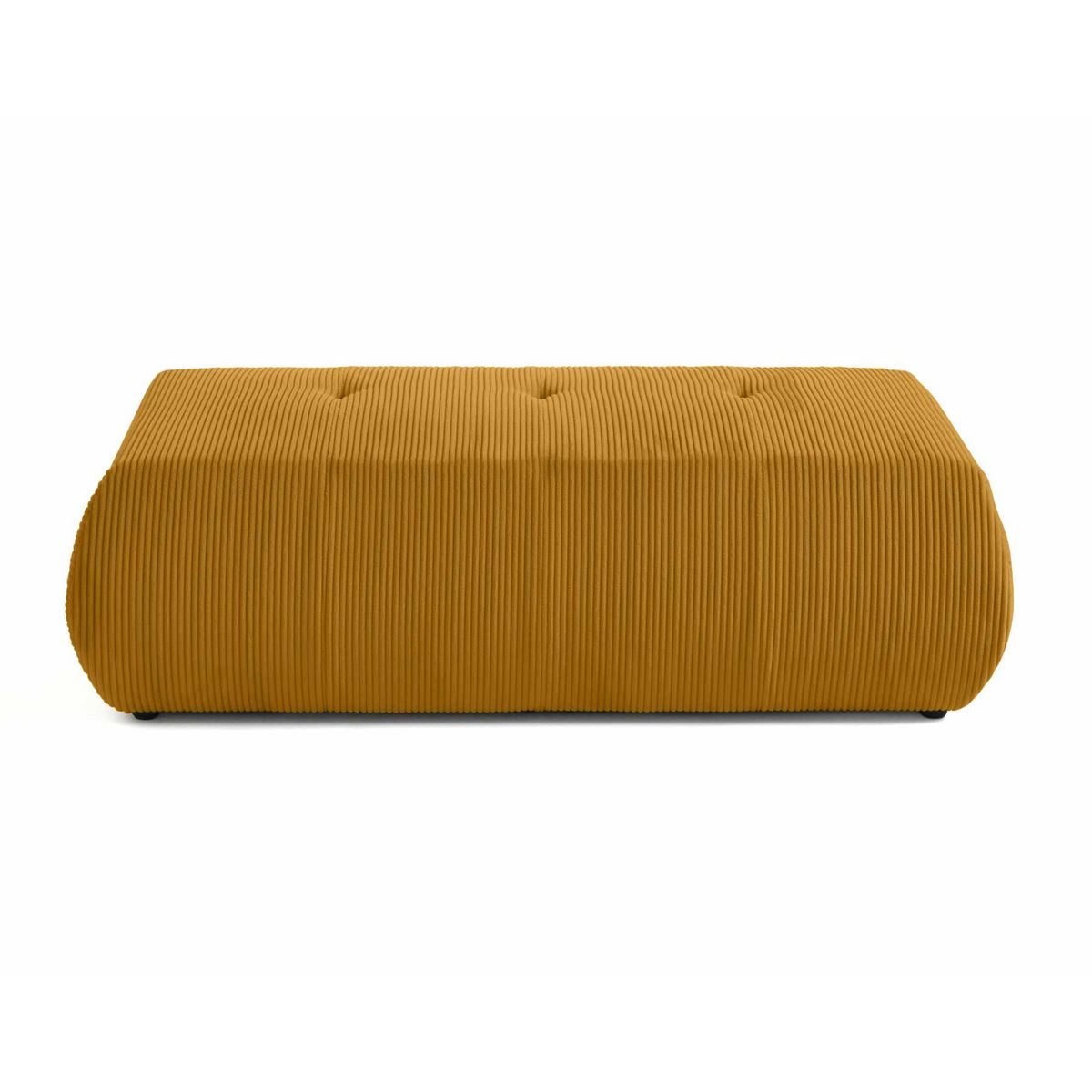 LISA DESIGN Onyx - pouf d'appoint - en velours côtelé