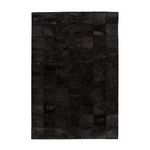 Paris Prix Tapis Patchwork en Cuir Fait Main  Voila  Noir. Coloris disponibles : Noir