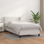Voir la diapositive 2 : VIDAXL Sommier a lattes de lit avec matelas Blanc 80x200 cm Similicuir