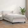Voir la diapositive 2 : VIDAXL Sommier a lattes de lit avec matelas Blanc 80x200 cm Similicuir