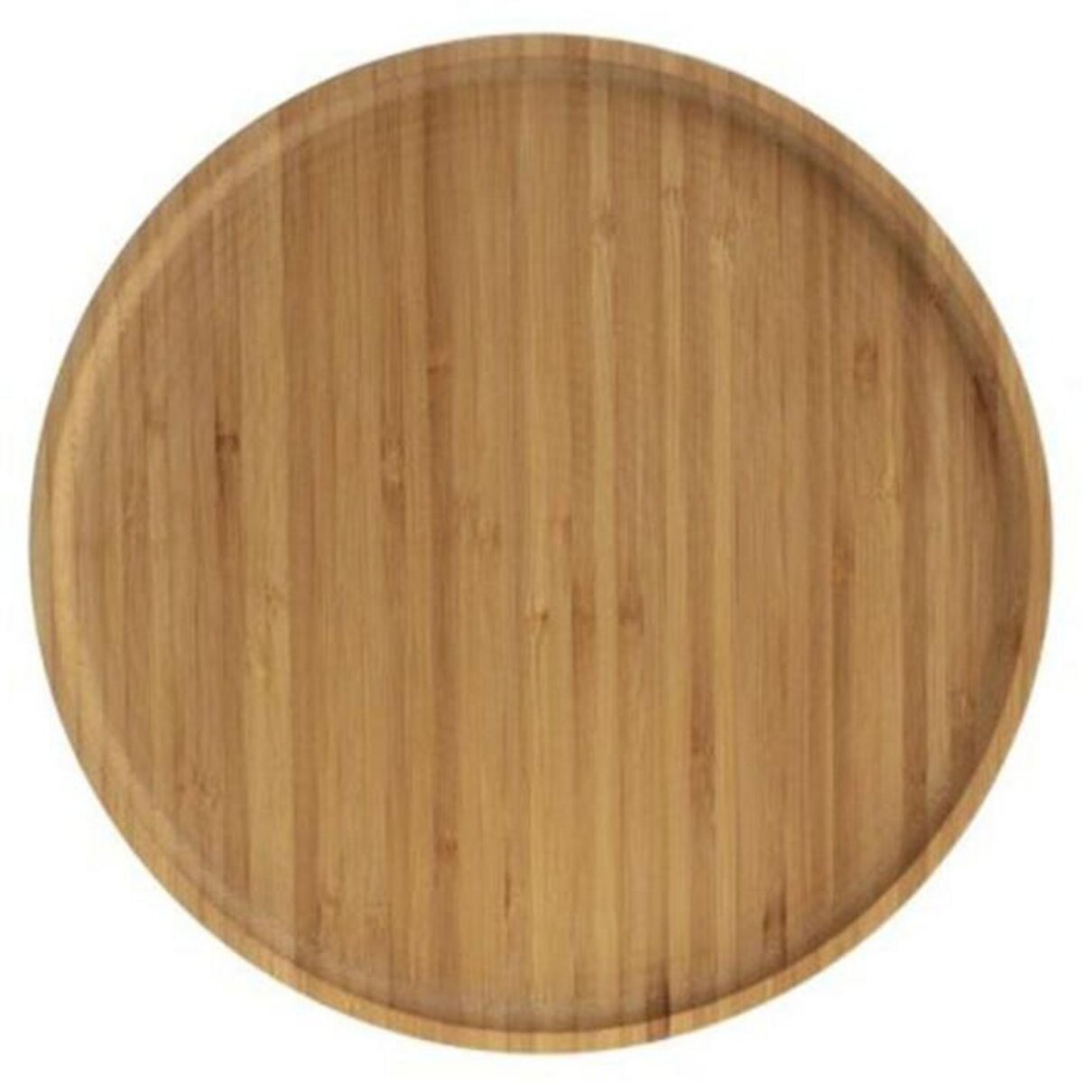 SECRET DE GOURMET Lot de 6 Assiettes  Bambou  26cm Naturel