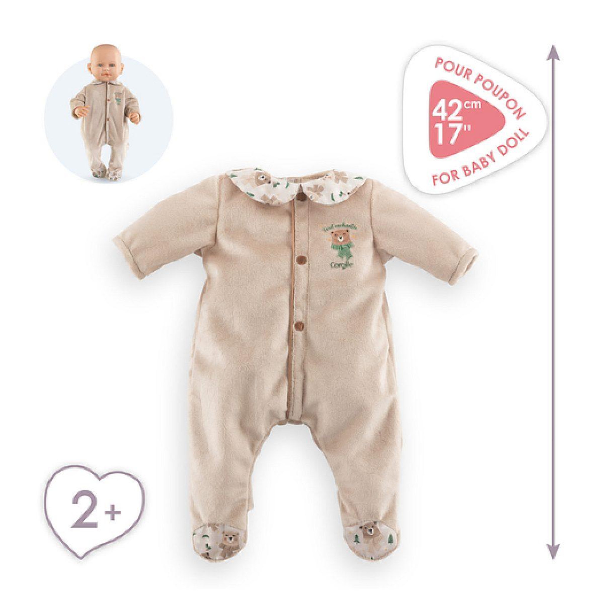 Voir la diapositive 5 : Corolle Bb42 pyjama foret enchantee