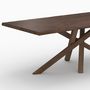 Voir la diapositive 5 : Rendez vous déco Table rectangulaire en bois d'hévéa massif foncé 8 personnes - Robin