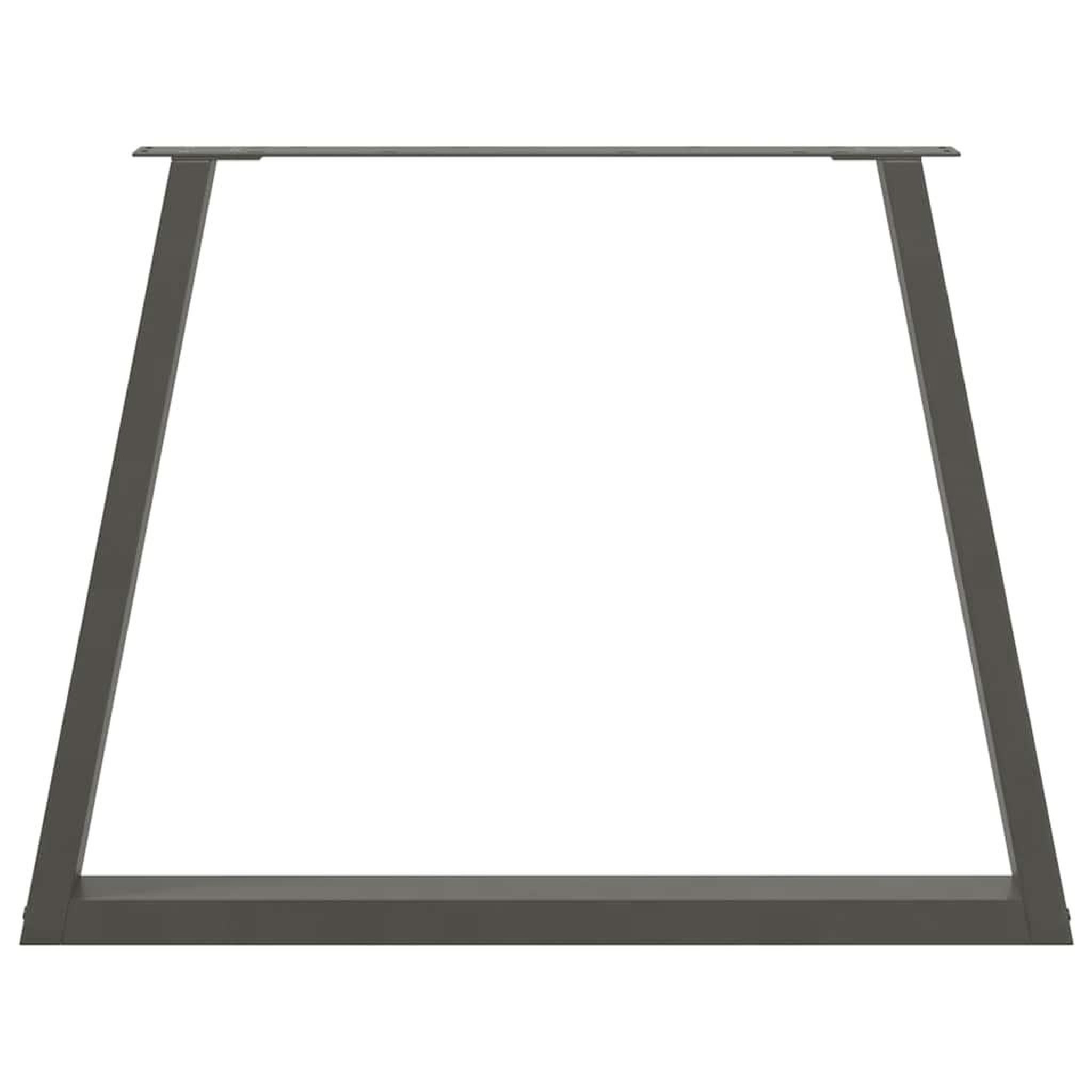 Voir la diapositive 5 : VIDAXL Pieds de table a manger forme de V 3 pcs 90x(72-73,3) cm acier
