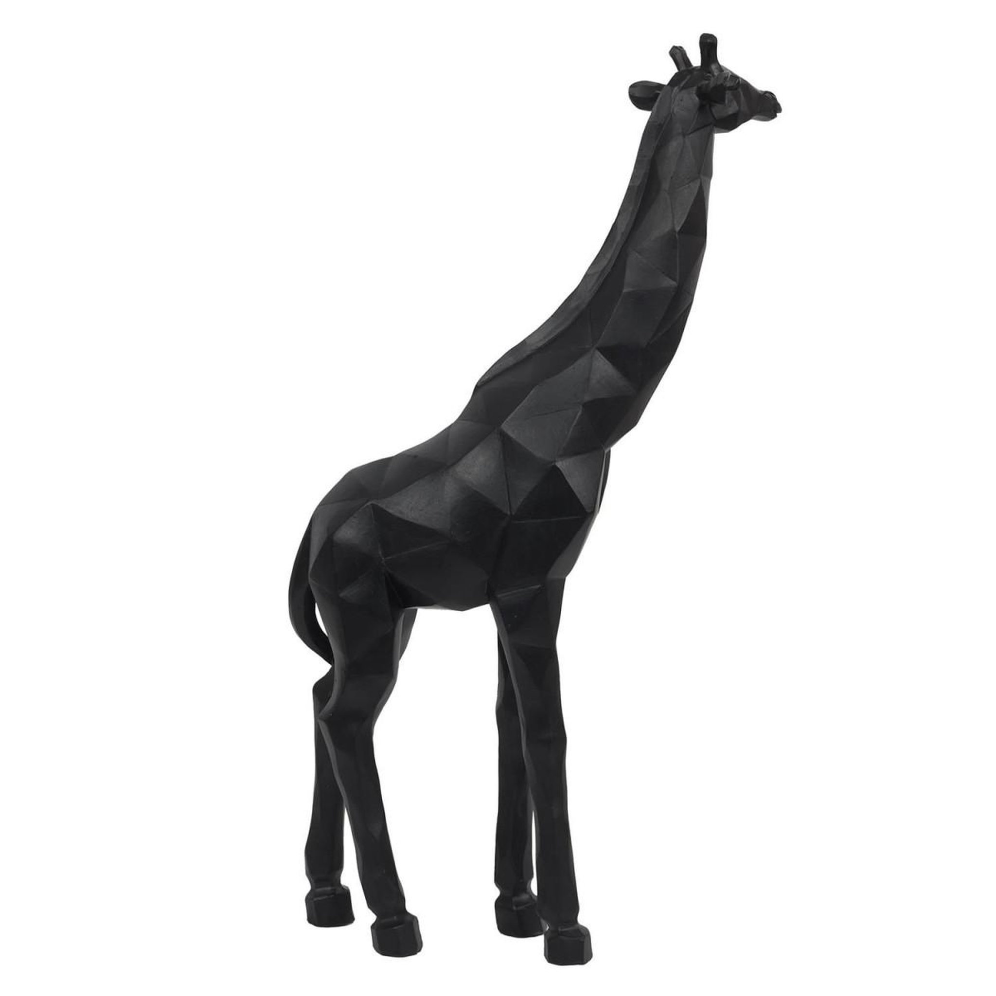 Voir la diapositive 2 : The Home Deco Factory Statuette déco  girafe origami  40cm noir