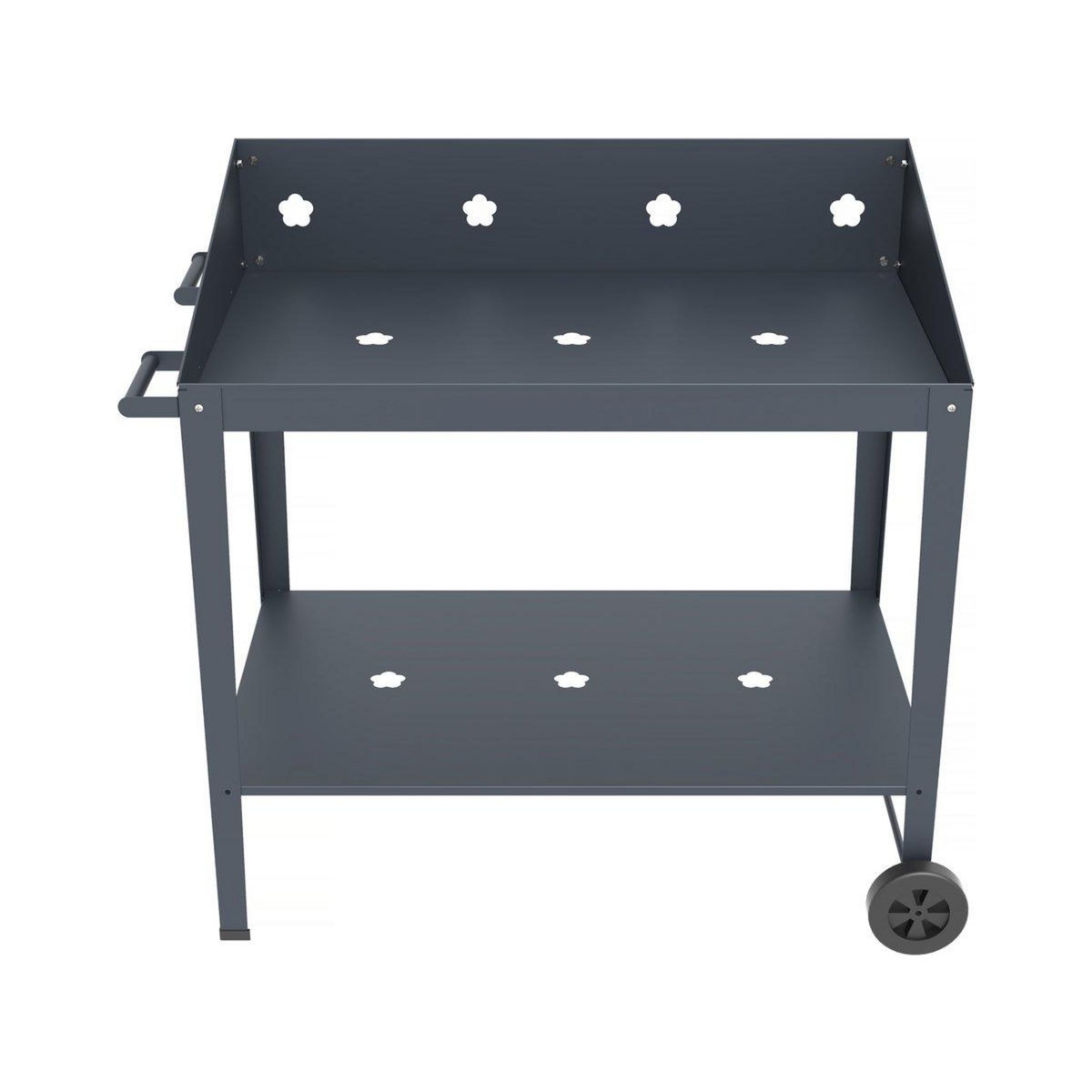 Habitat et Jardin Table de rempotage métal  Orchidée  - 90 x 55 x 90 cm - Gris