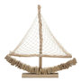 Voir la diapositive 1 : Paris Prix Bateau Voilier Déco en Bois  Tanoak  45cm Naturel