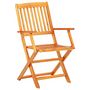 Voir la diapositive 3 : VIDAXL Ensemble a manger d'exterieur pliable 5pcs Bois d'acacia solide