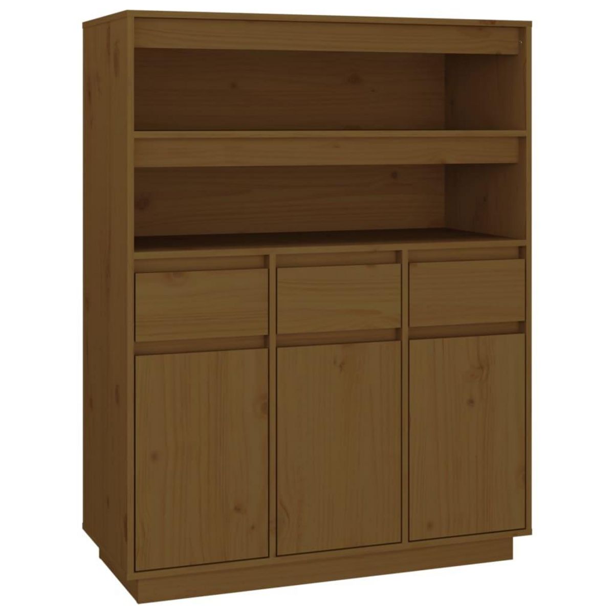 VIDAXL Buffet haut Marron miel 89x40x116,5 cm Bois massif de pin