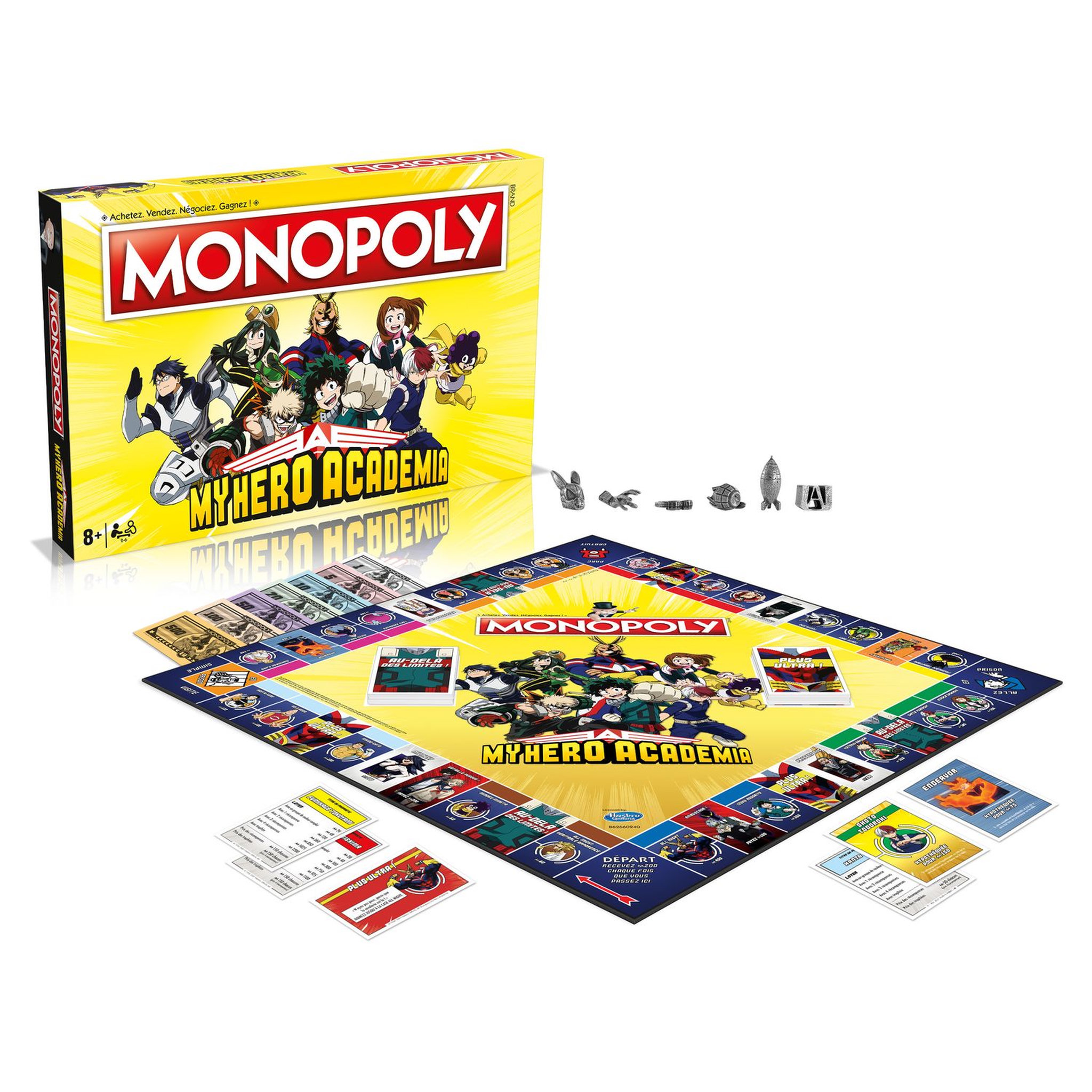 Voir la diapositive 1 :  WINNING MOVES Jeu Monopoly My Hero Academia