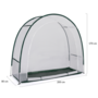 Voir la diapositive 4 : ID MARKET Serre d'hivernage demi lune 200 x 80 x 170 cm balcon et terrasse