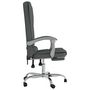 Voir la diapositive 4 : VIDAXL Fauteuil de massage inclinable de bureau Gris fonce Tissu