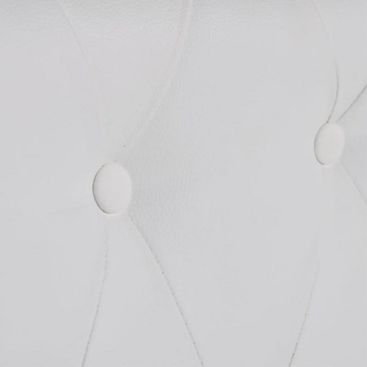 VIDAXL Canapé Chesterfield à 2 places cuir synthétique blanc