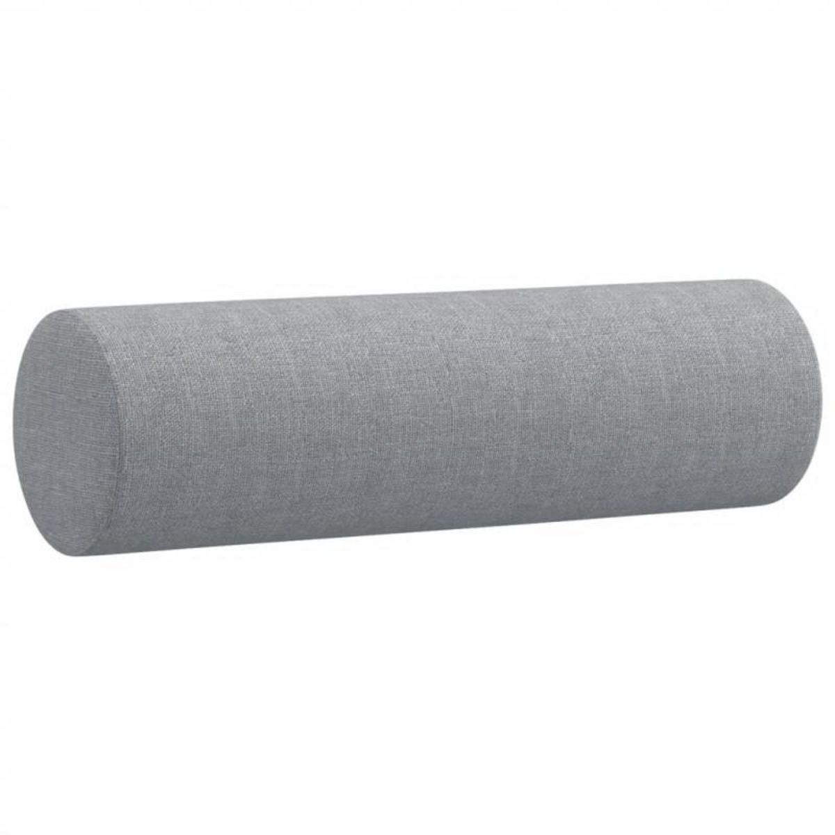 VIDAXL Canapé 2 places avec oreillers gris clair 120 cm tissu